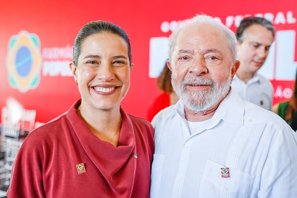 Raquel Lyra e Lula.