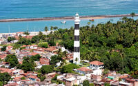 Vista aérea do Farol de Olinda. Crédito: Antônio Melcop/Pref.Olinda